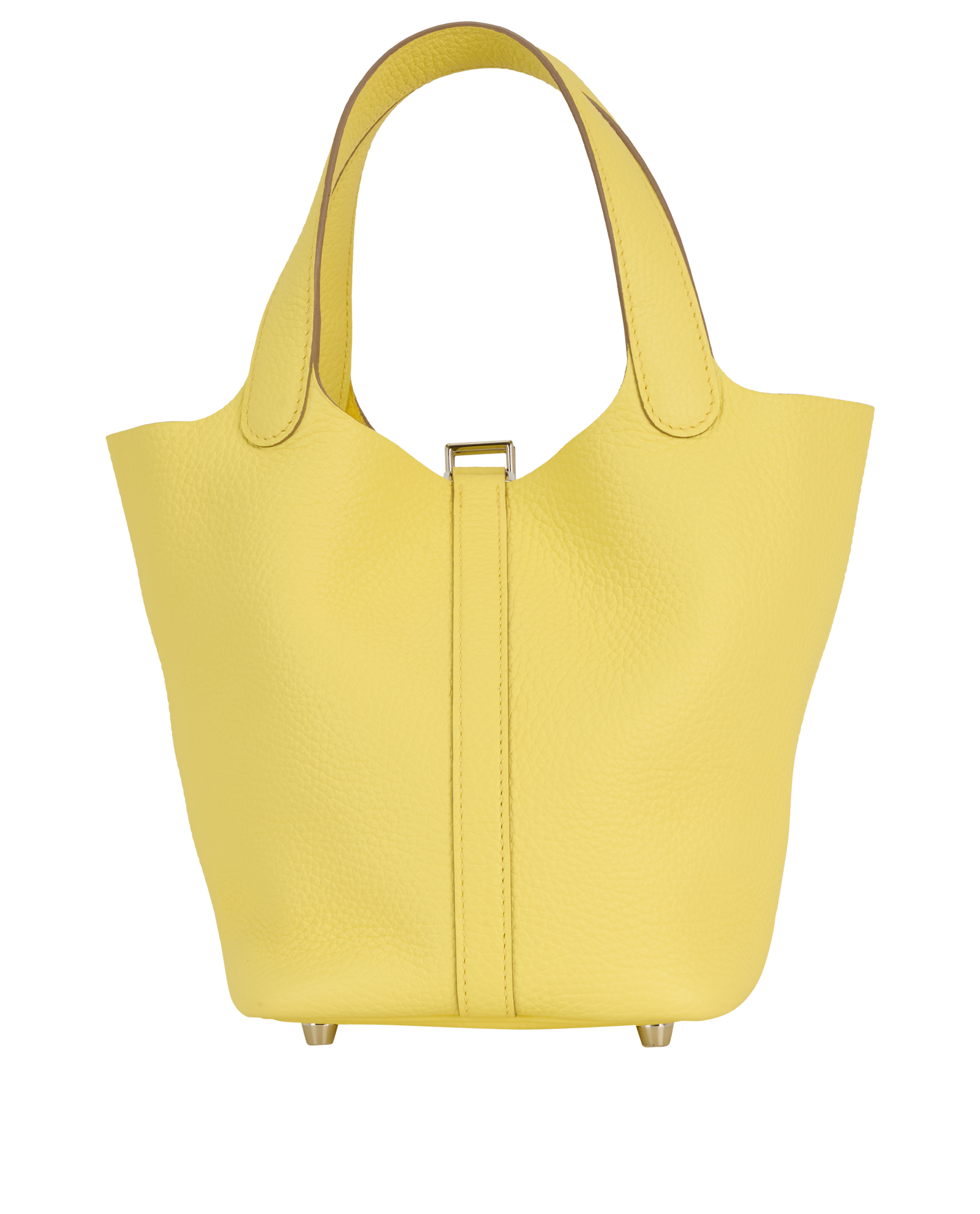 Picotin Lock 18 In Clemence Limoncello, &pound;2,800, Handbags, Yellow, Leather, Back view